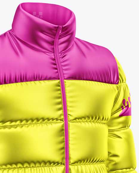 Metallic Down Jacket Mockup