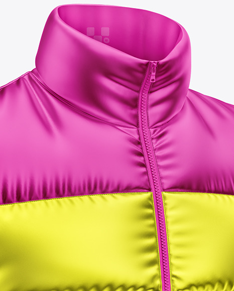 Metallic Down Jacket Mockup