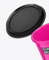 Opened Glossy Cup Mockup