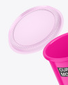 Opened Glossy Cup Mockup