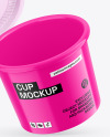 Opened Glossy Cup Mockup
