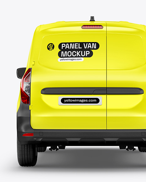 Panel Van Mockup - Back View