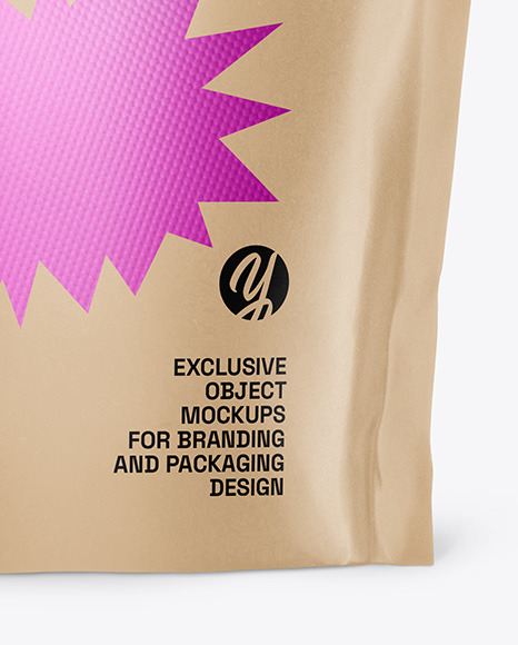 Kraft Stand Up Pouch Mockup