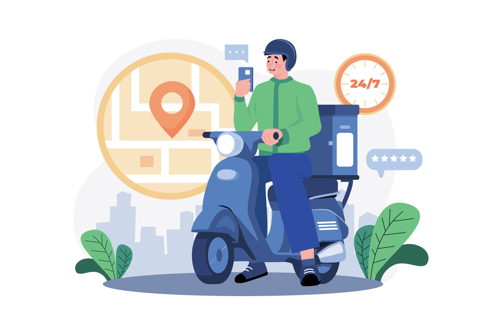 M583_Online Shopping Illustration Pack M583_Online Shopping Illustration Pack