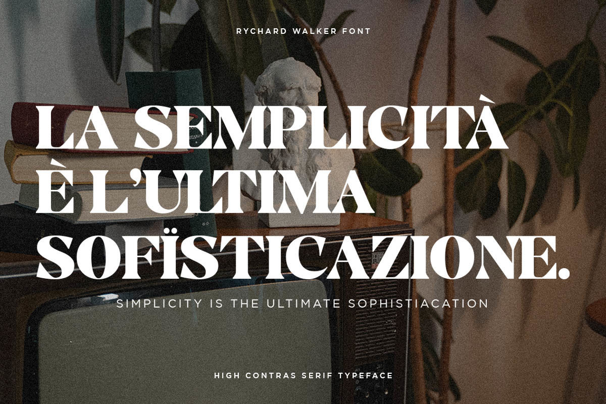 Rychard Walker | Modern Serif Font Rychard Walker | Modern Serif Font