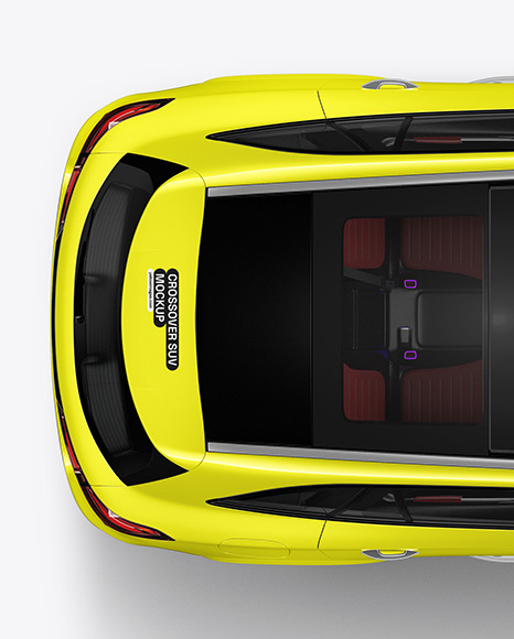 Crossover SUV Mockup - Top View