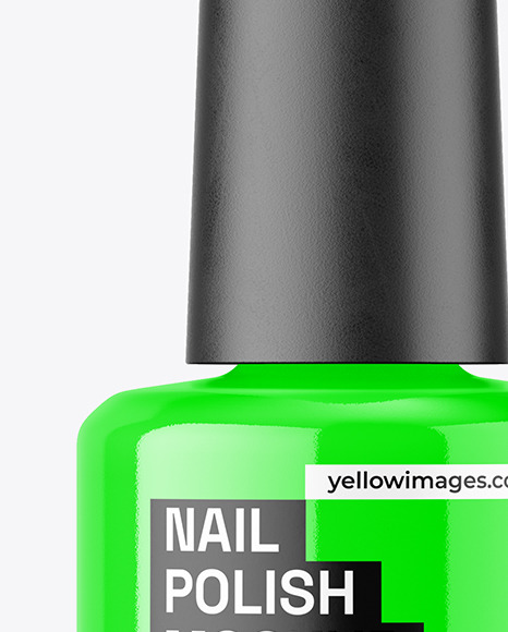 Clear Nail Polish Bottle Mockup