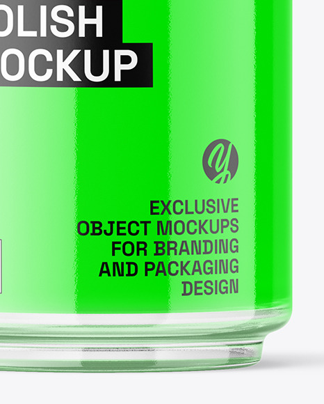 Clear Nail Polish Bottle Mockup