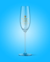 Clear Champagne Glass Mockup