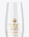 Clear Champagne Glass Mockup