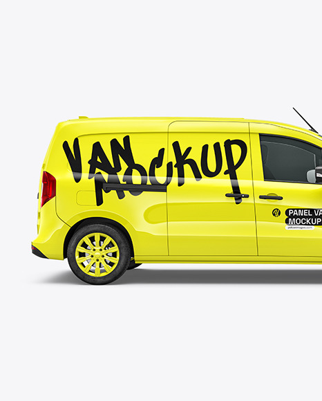 Panel Van Mockup - Side View