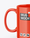 Two Glossy Mugs Mockup