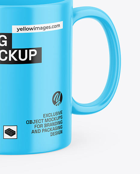 Two Glossy Mugs Mockup