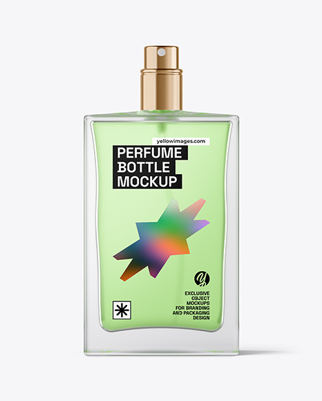 Frosted Perfume Bottle Mockup