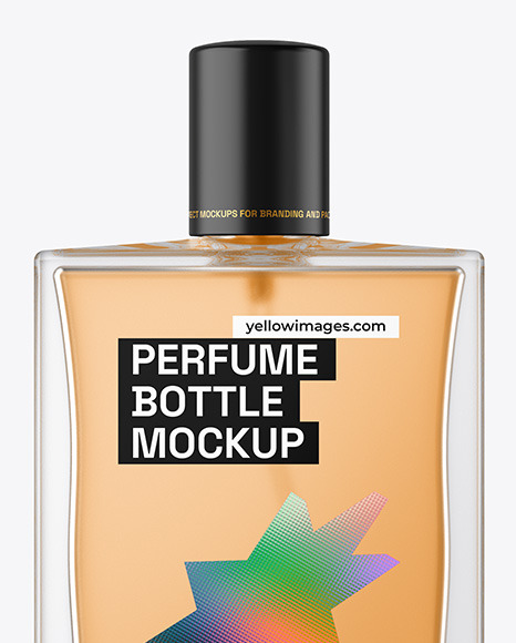 Frosted Perfume Bottle Mockup