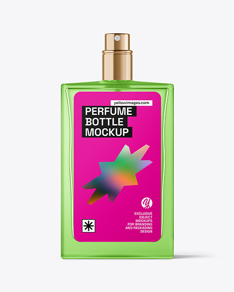 Frosted Perfume Bottle Mockup