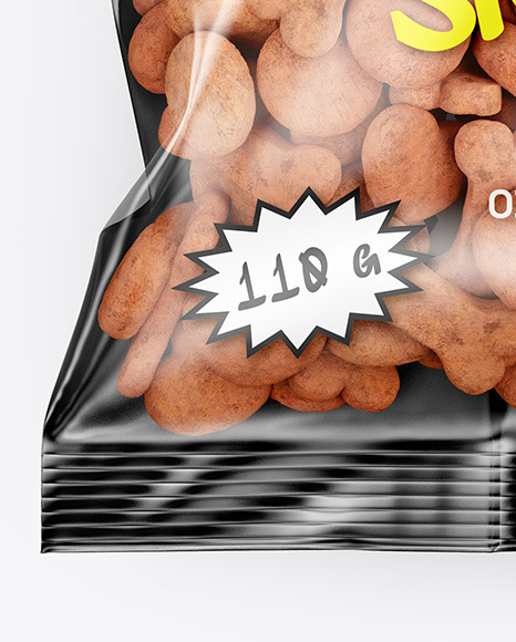 Plastic Bag with Pet Food Mockup