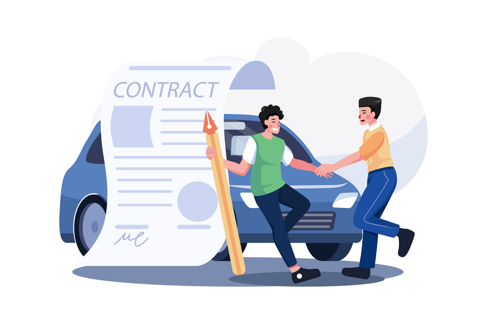 M559_Car Dealership Illustration Pack M559_Car Dealership Illustration Pack