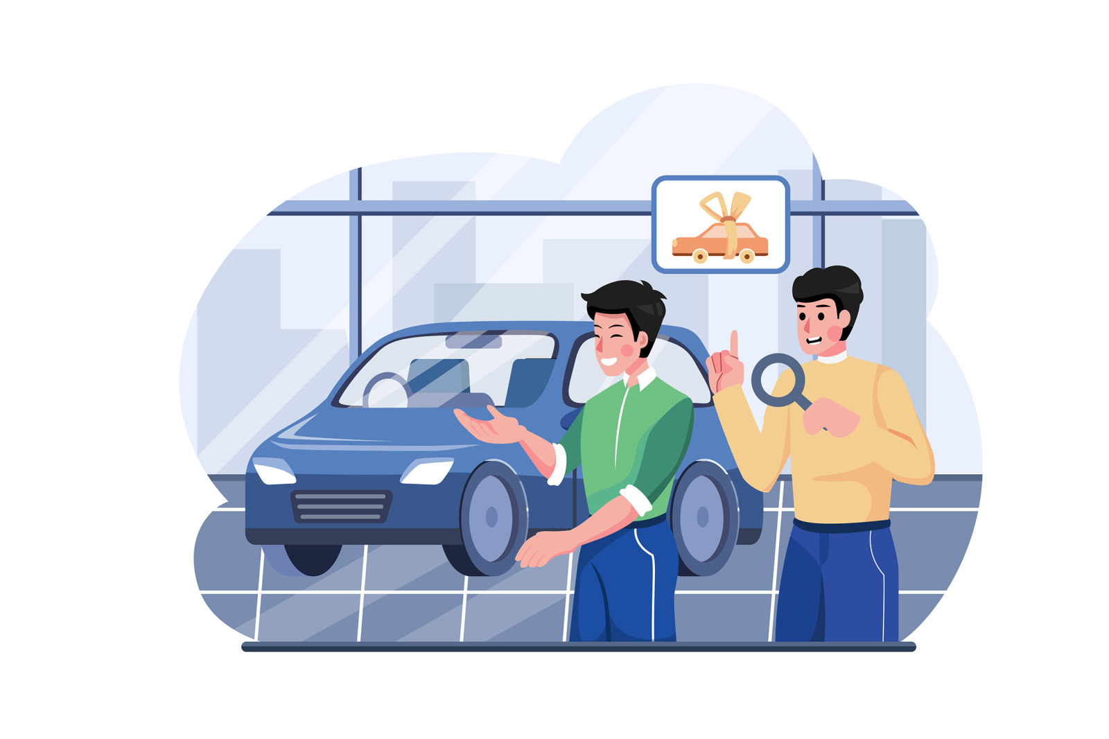 M559_Car Dealership Illustration Pack M559_Car Dealership Illustration Pack