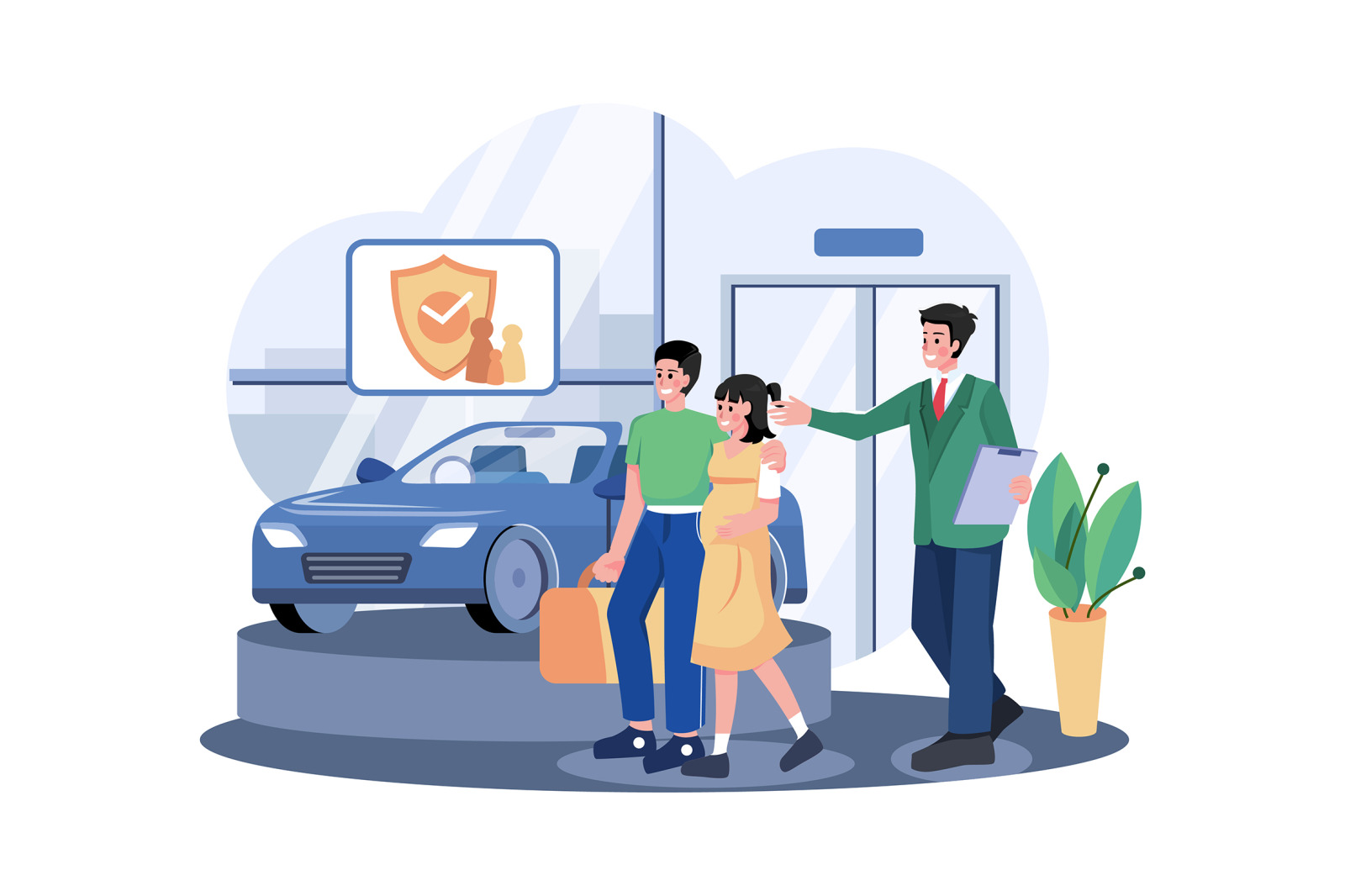 M559_Car Dealership Illustration Pack M559_Car Dealership Illustration Pack