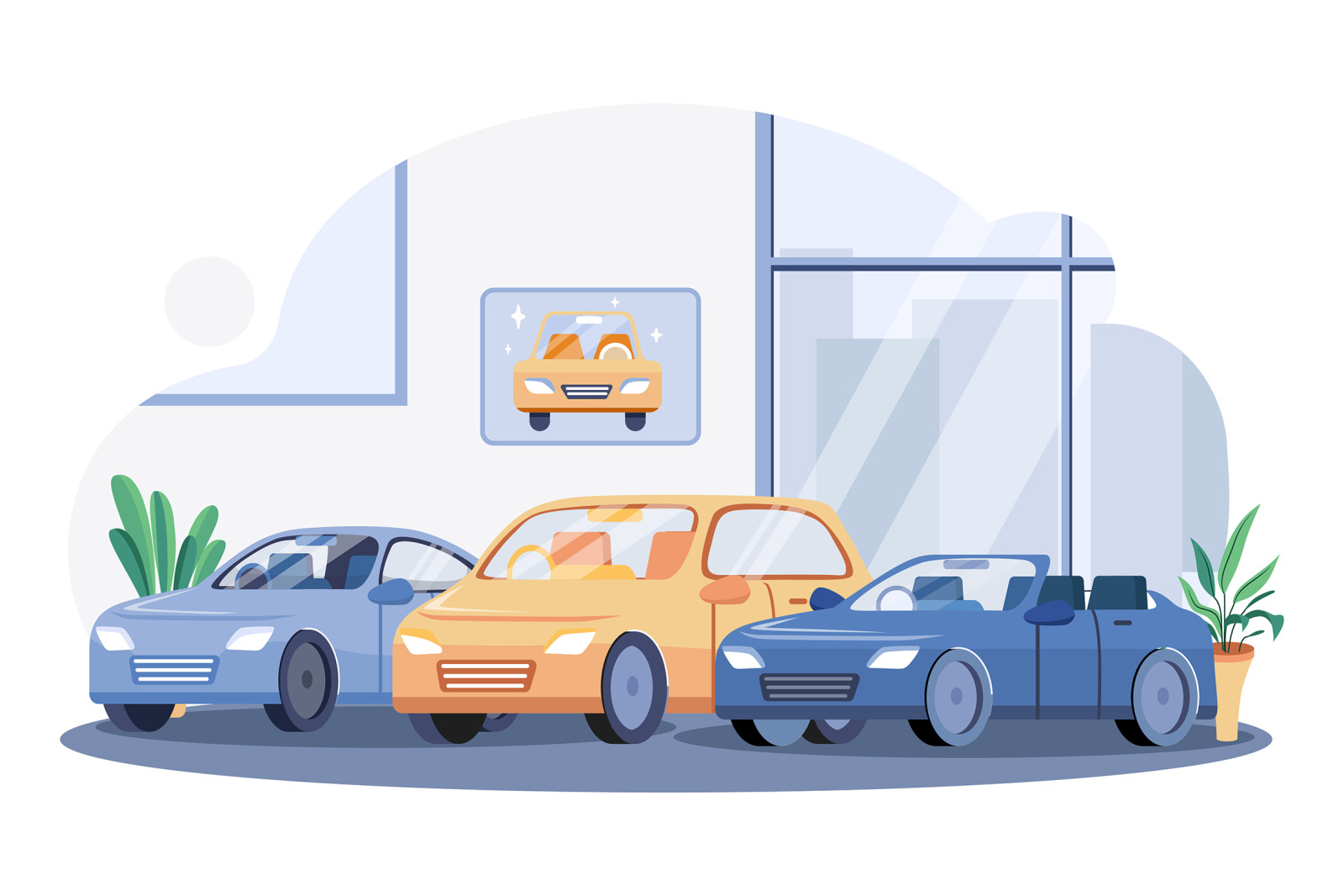 M559_Car Dealership Illustration Pack