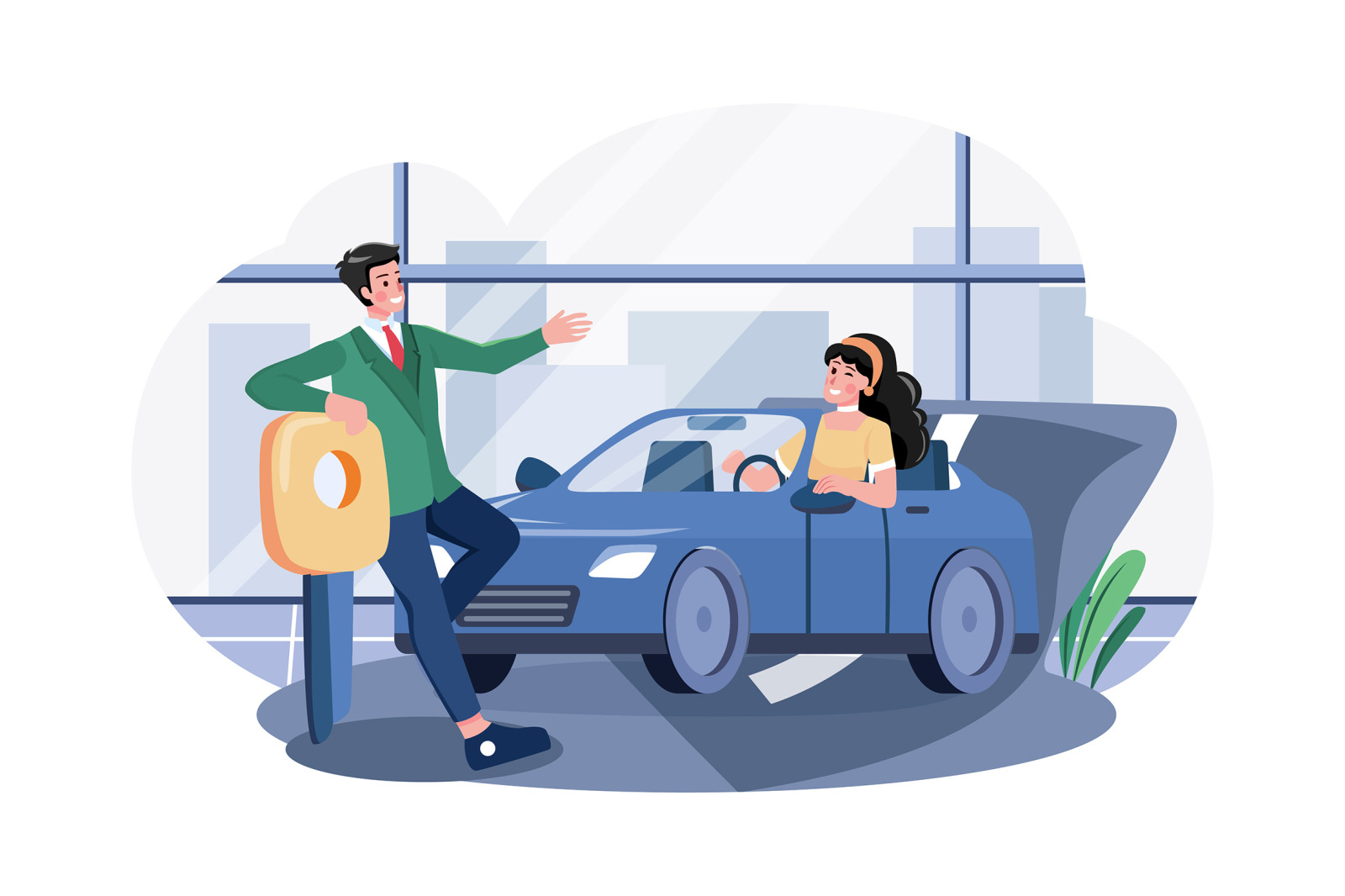 M559_Car Dealership Illustration Pack