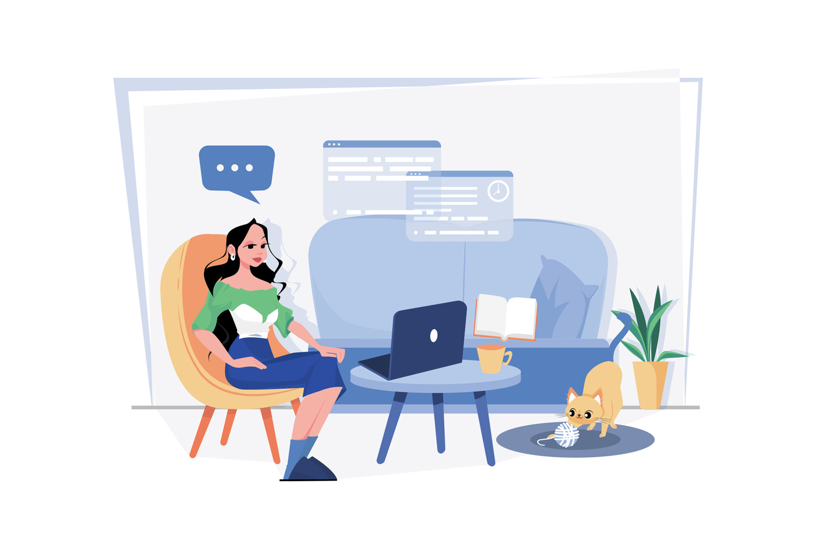 M560_Remote Work Illustration Pack