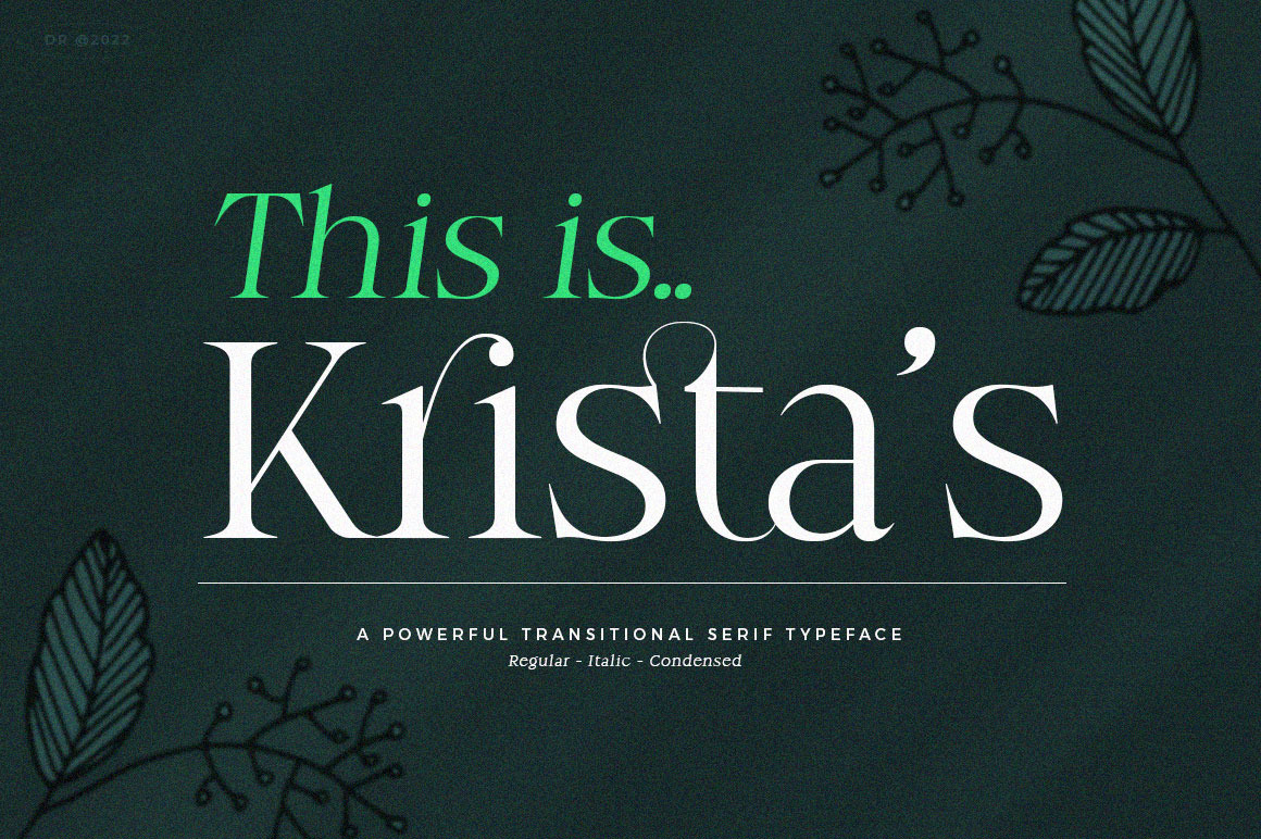 Krista's - Display Serif Krista's - Display Serif
