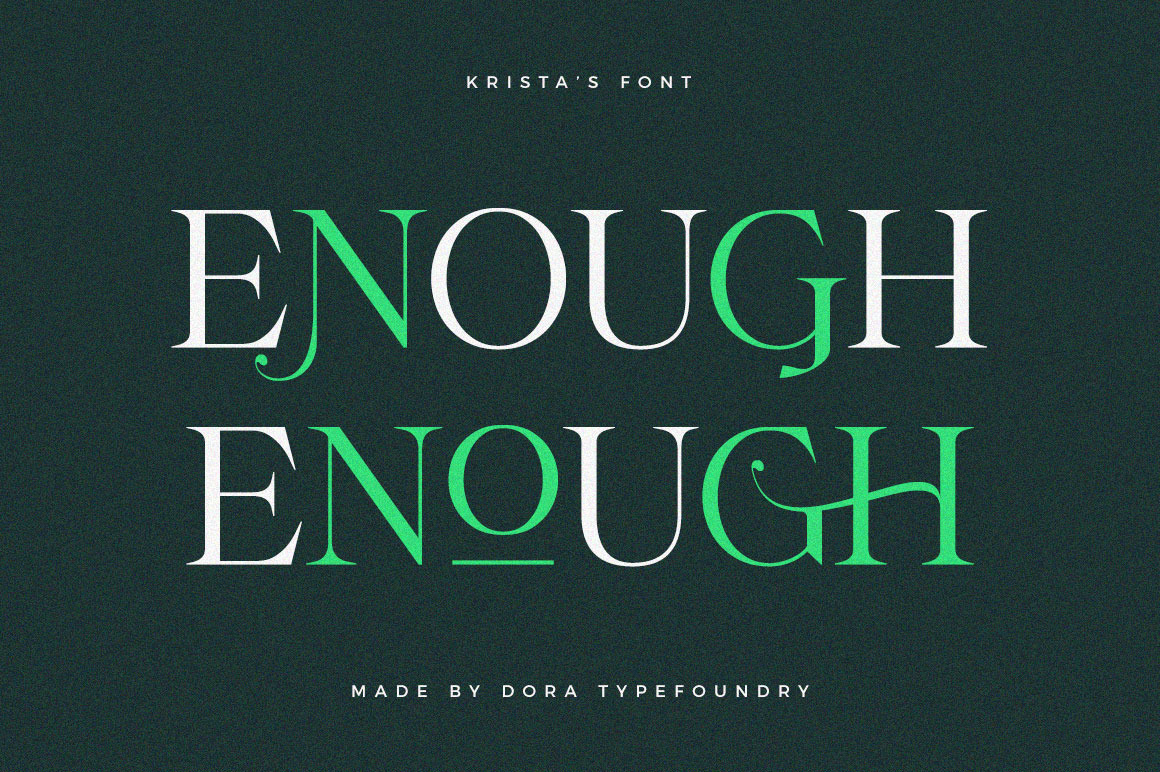 Krista's - Display Serif Krista's - Display Serif