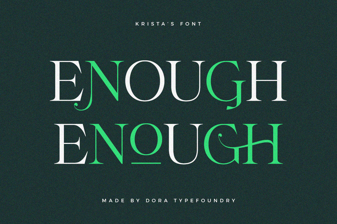 Krista&#039;s - Display Serif