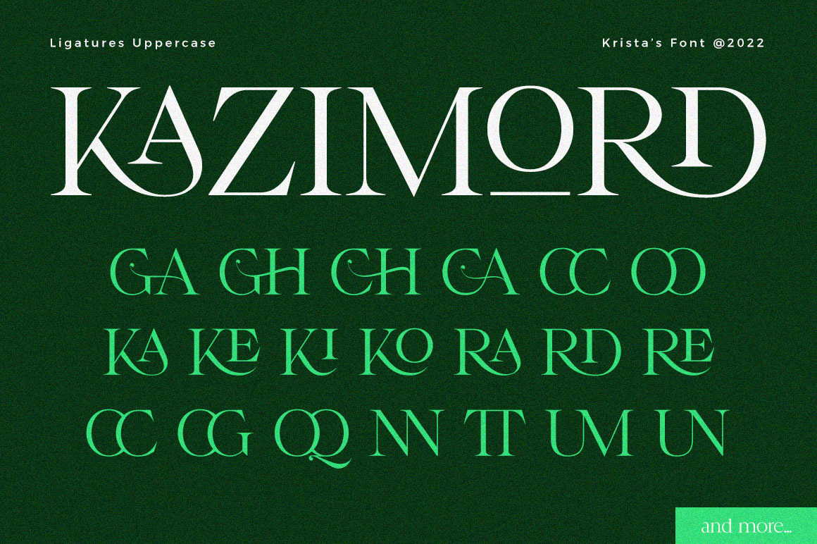 Krista's - Display Serif Krista's - Display Serif