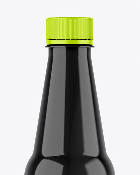 Glossy Plastic Drink Bottle Mockup