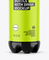 Glossy Plastic Drink Bottle Mockup