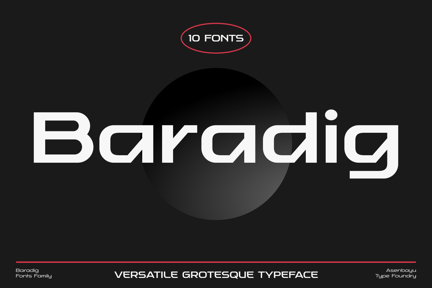 Baradig - Versatile Grotesque Fonts Family