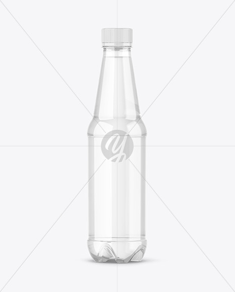 Clear Pet Water Bottle Mockup