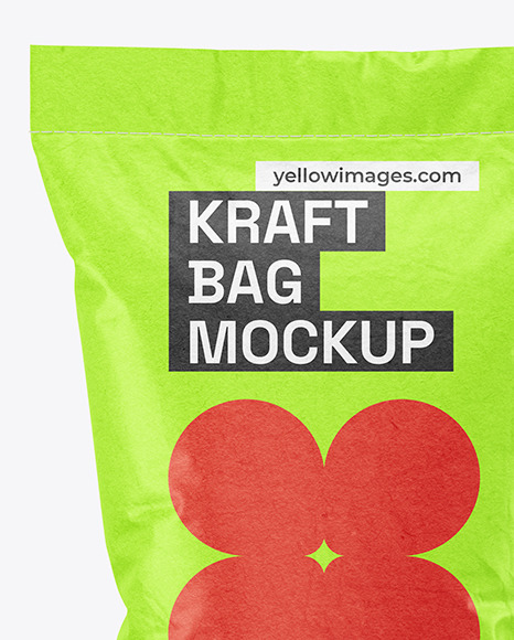 Two Kraft Bags Mockup