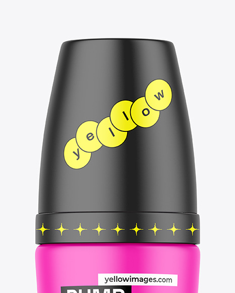 Matte Pump Bottle Mockup