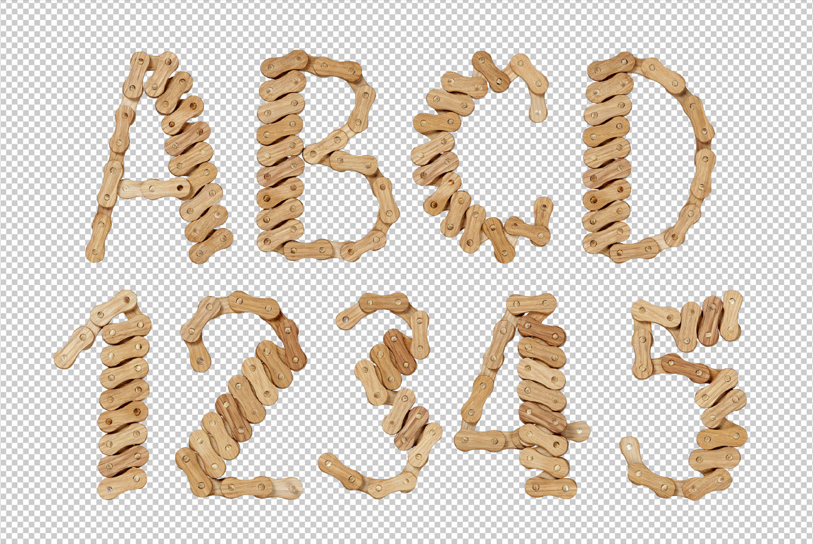 Wooden Chain Font Wooden Chain Font