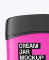 Matte Cosmetic Jar Mockup