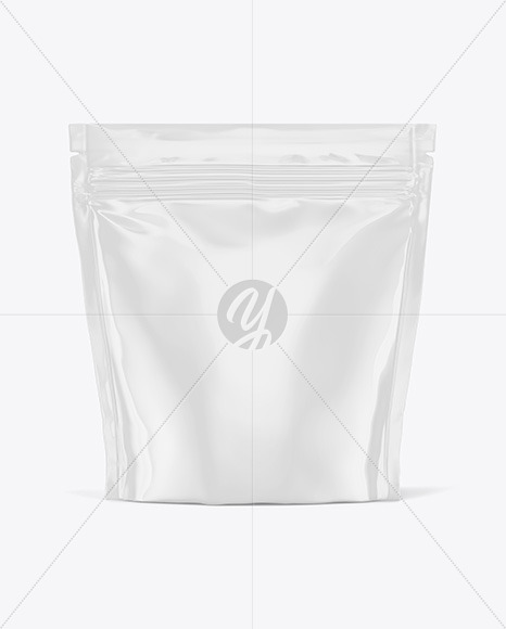 Glossy Stand Up Pouch Mockup