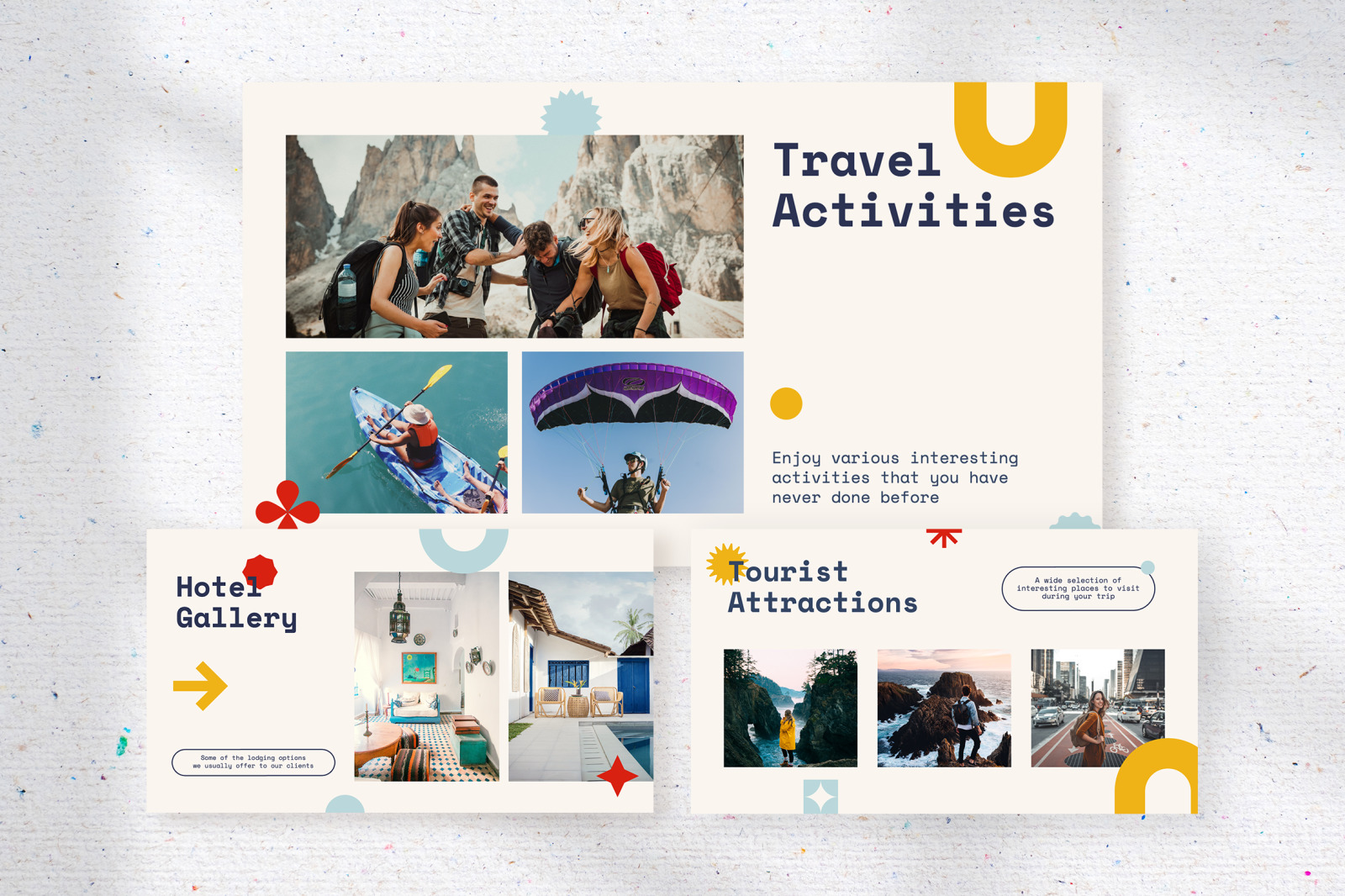 Travio - clean geometric travel planner presentation Travio - clean geometric travel planner presentation
