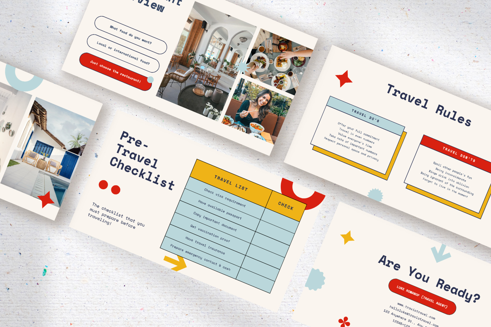 Travio - clean geometric travel planner presentation Travio - clean geometric travel planner presentation
