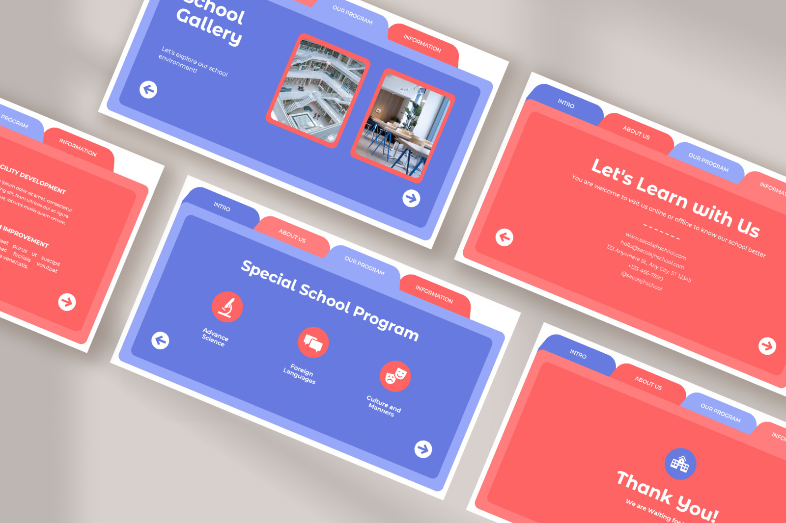 Sacola – blue salmon fun bold school profile presentation Sacola – blue salmon fun bold school profile presentation