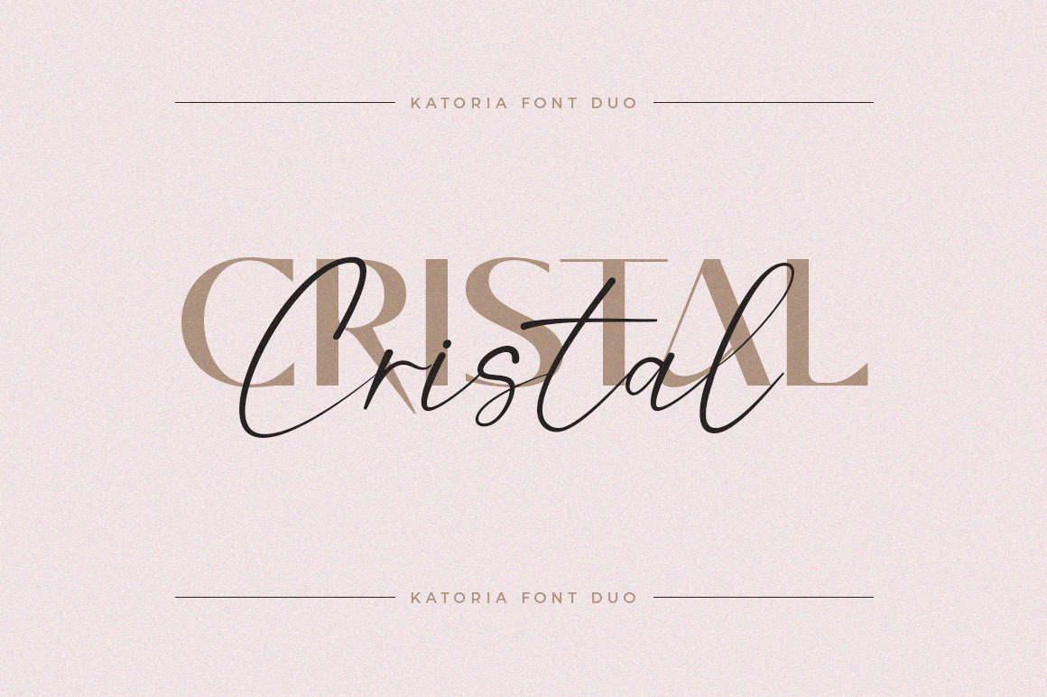 Katoria Font Duo / Script &amp; Sans