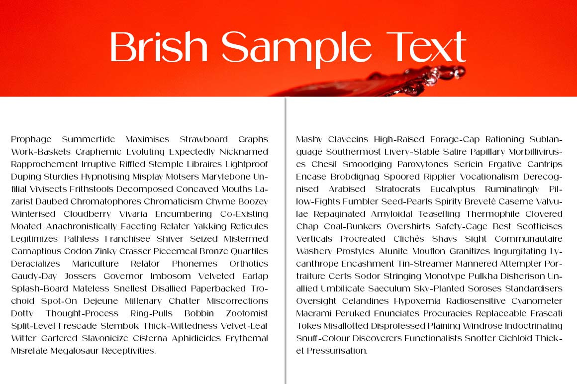 Brish Font Brish Font