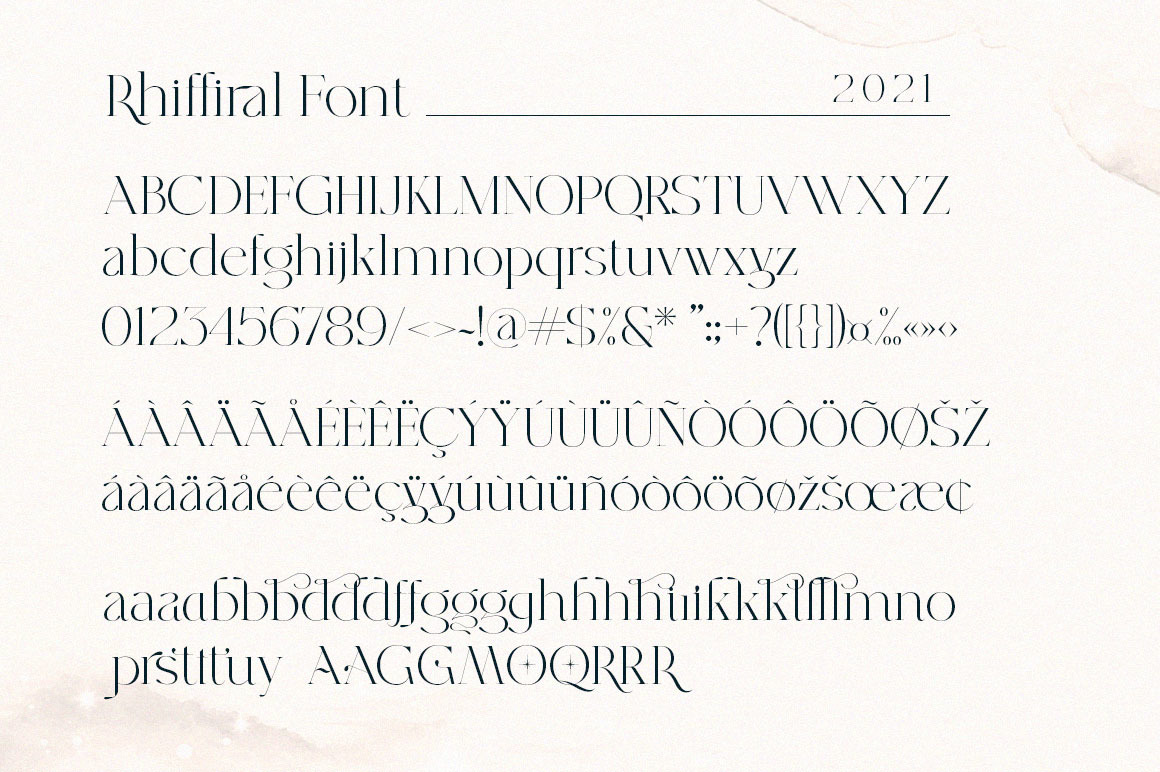 Rhiffiral Font Rhiffiral Font