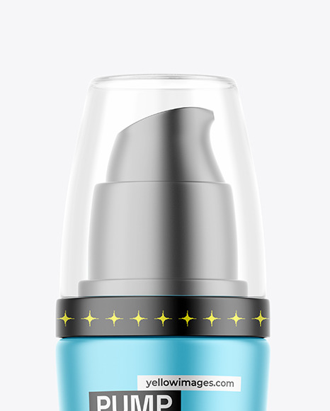 Metallic Pump Bottle Mockup