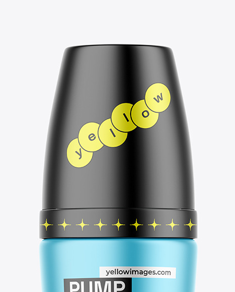 Metallic Pump Bottle Mockup