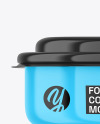 Glossy Paper Food Container Mockup