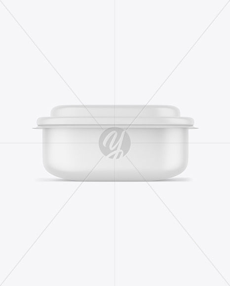 Matte Paper Food Container Mockup